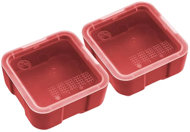 Magpul MAG1390RED DAKA Storage Bin Red Polymer with Transparent Lid - Magpul Industries