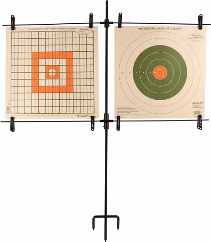 Allen EZ-Aim Double Target Stand 8 Clips Black - Allen Company