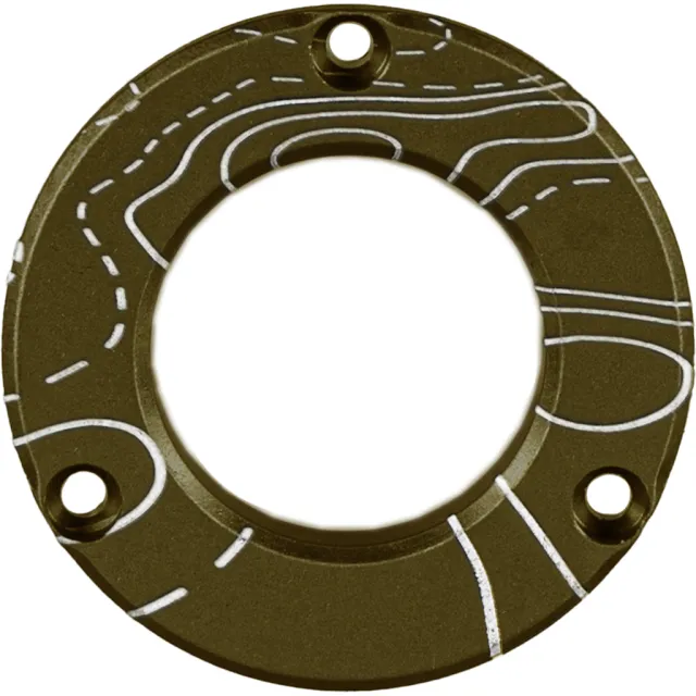 Axcel ADVR-HUB-TBMAP Driver Hubcap Tactical BH Green Topo Map Engraving - Axcel