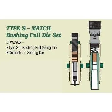 Redding 36845 Type S Match Bushing Full Die Set 6.5mm GAP 4S - Redding Reloading Equipment - 6.5 GAP
