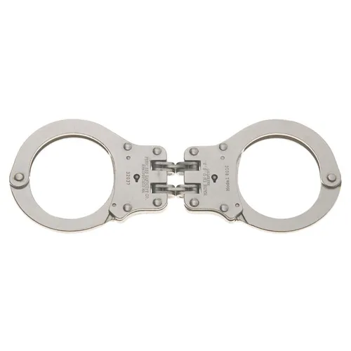 Peerless Handcuff Company Model 801C Hinged Handcuff Nickel Finish