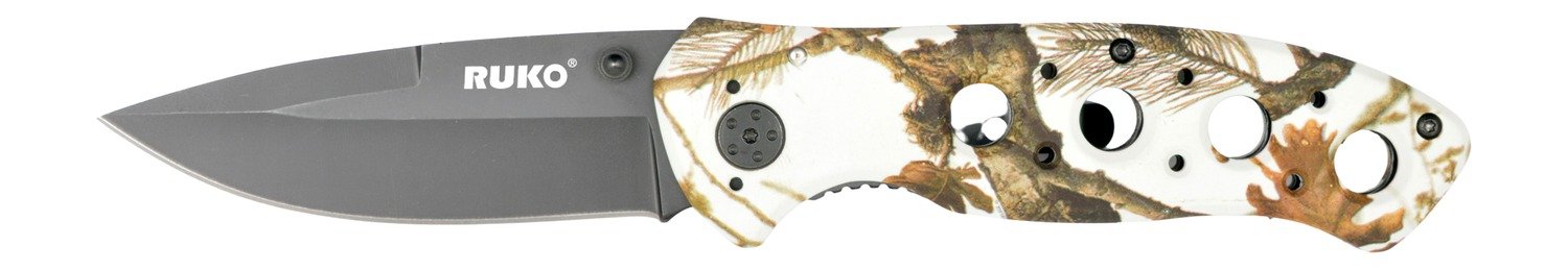 Buy RUKO RUK0075TND 440A Tundra Folding Knife Black online