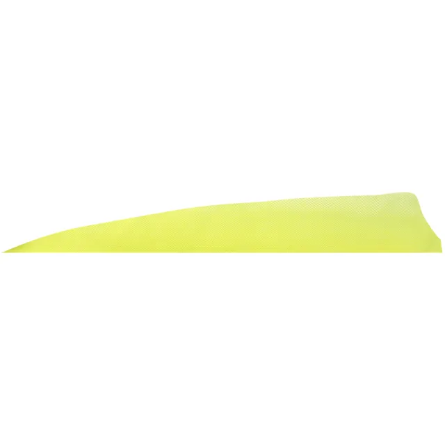 Buy Gateway 4" Shield Cut Feathers Flo Yellow RW 100 Pack 400RSSFY-100 online
