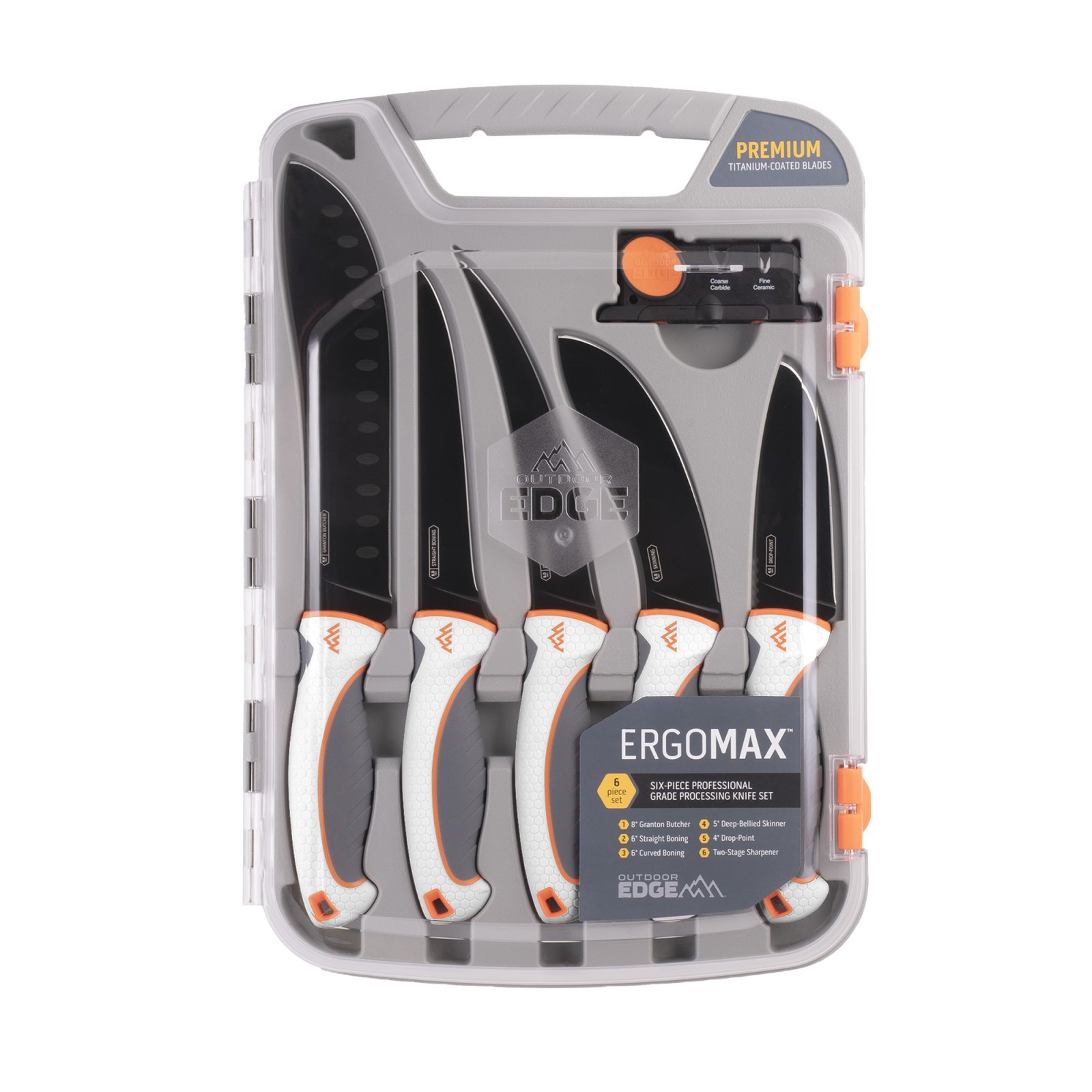 Buy Outdoor Edge EM1 Ergo Max Processing Kit 5-Piece Black Titanium Blades online