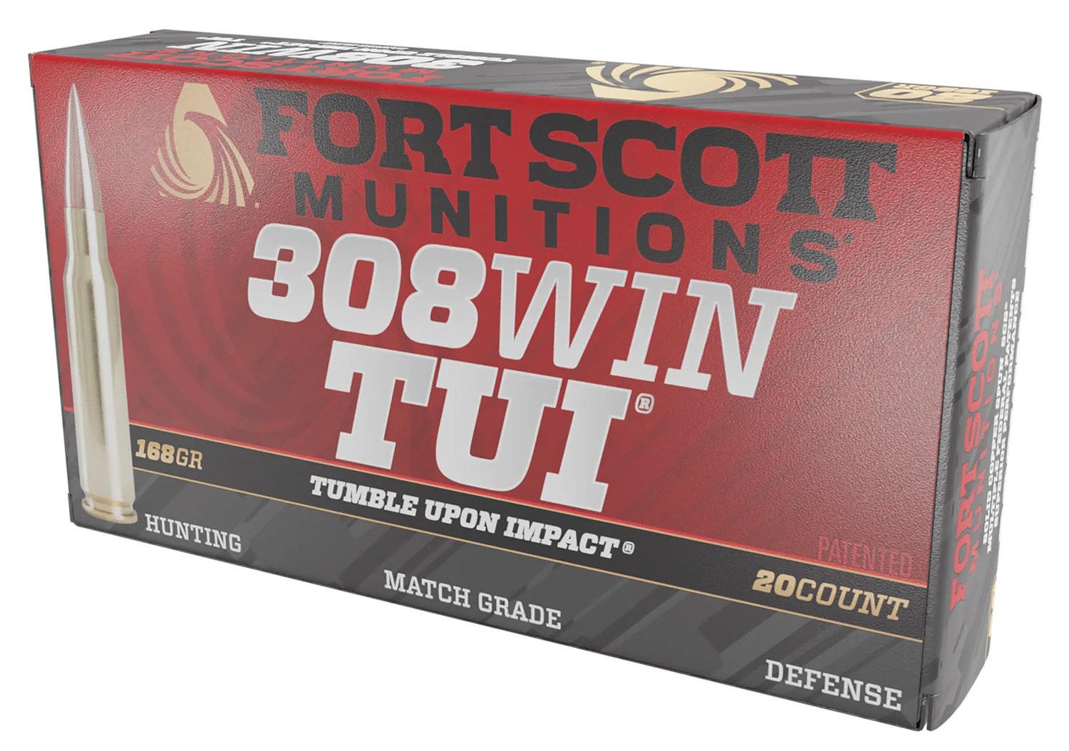 Buy Fort Scott Munitions 308-168-SCV 308 Win 168gr Solid Copper TUI 20 Rounds online