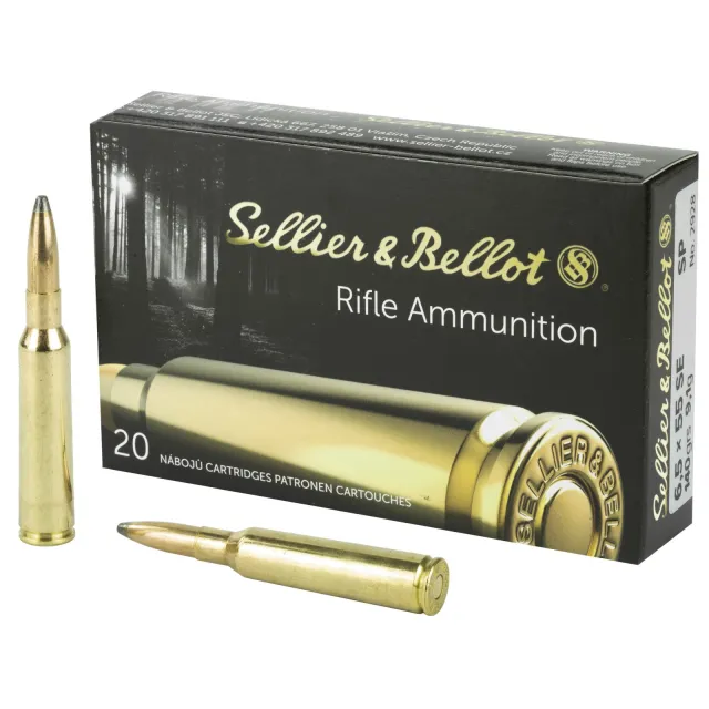 Buy Sellier & Bellot SB6555B 6.5x55 Swedish 140gr Soft Point Ammo 20 Rounds online
