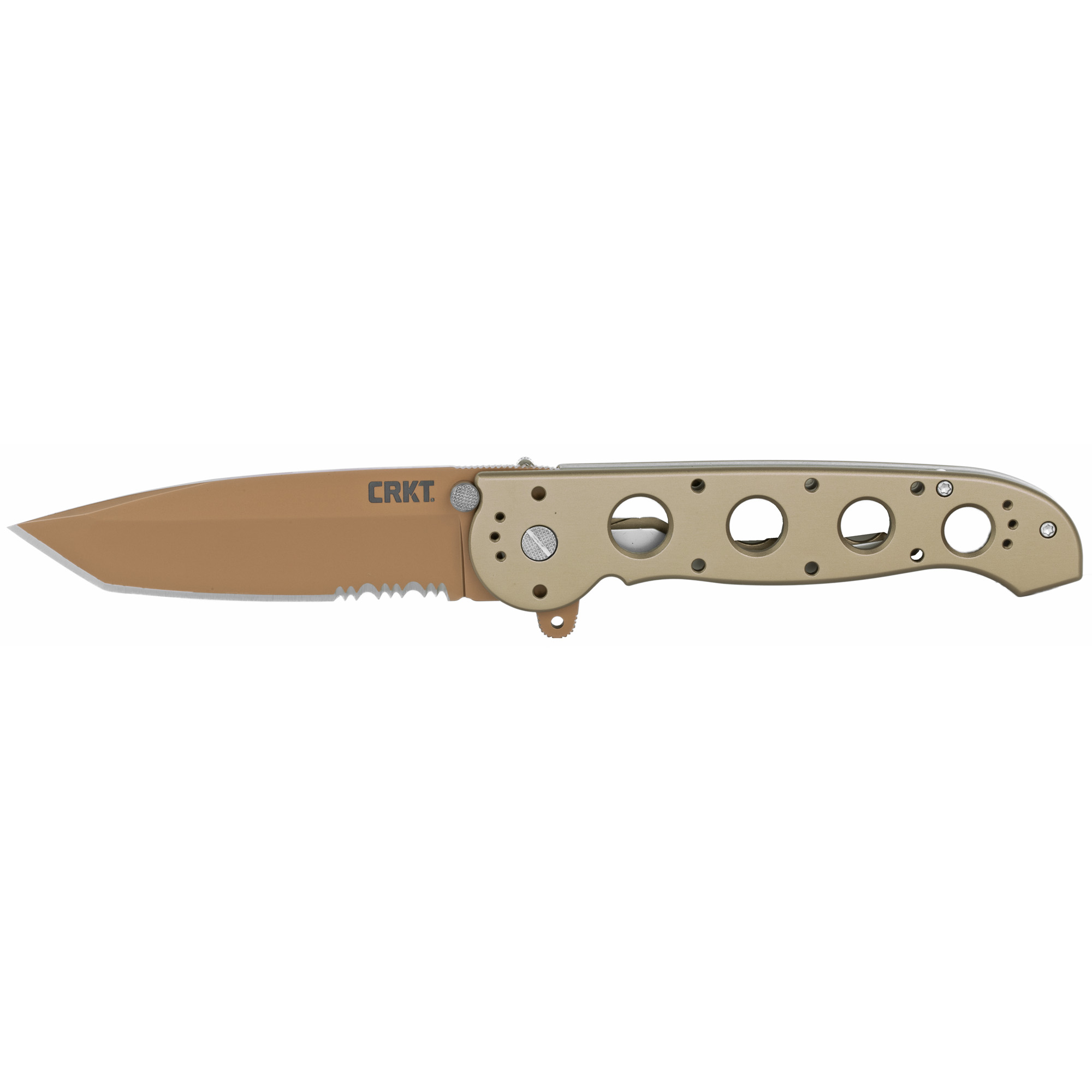 Columbia River Knife & Tool M16-13D 3.99 In Serrated Tanto Copper - Columbia River Knife & Tool