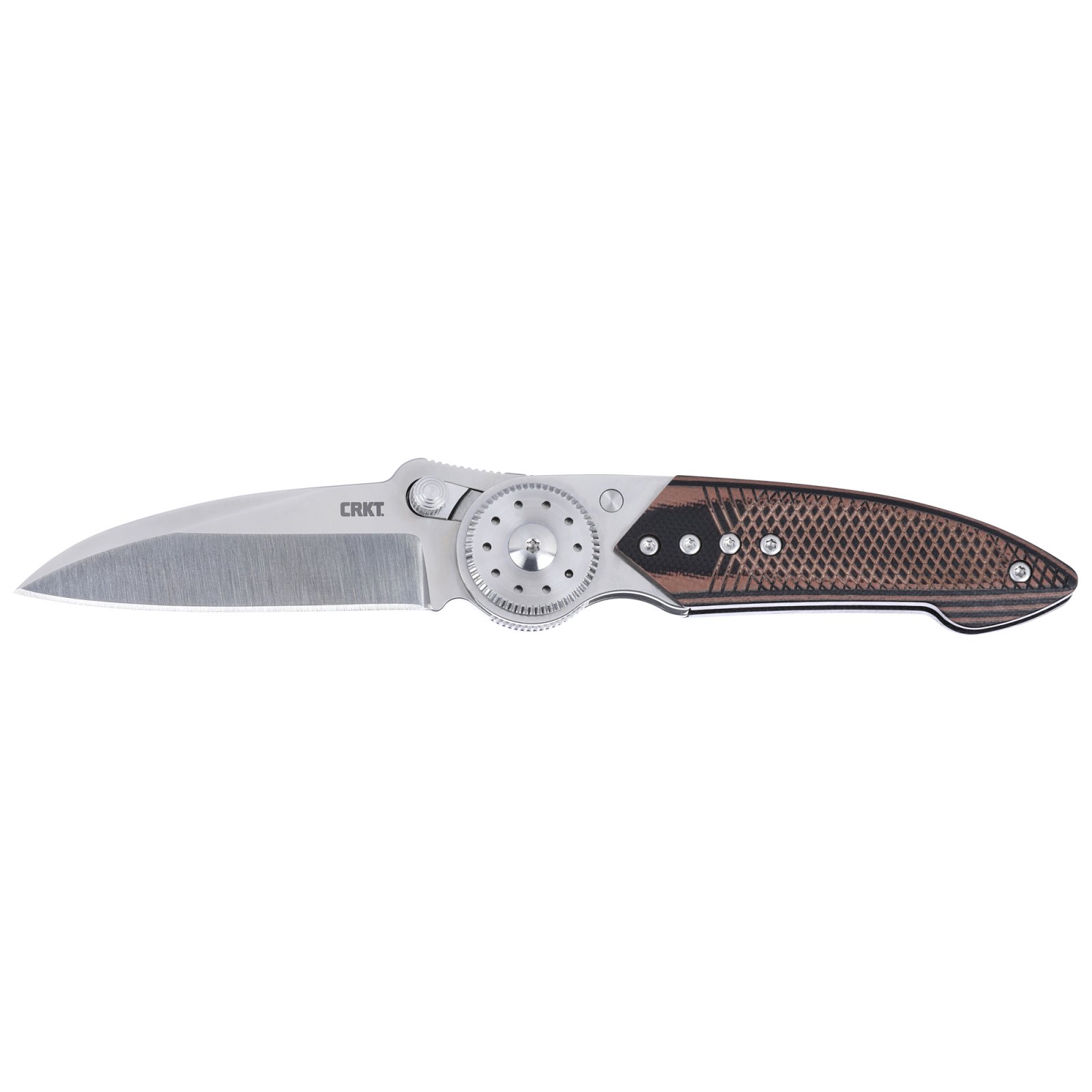 Crkt Walker 2.93" Plain Edge Folder Ss/Wood Blade BTN Lock 4200 - Columbia River Knife & Tool
