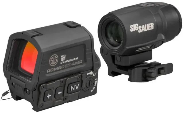 Sig Sauer SORJ8T101 Romeo8T 1x40mm Quad Ballistic Circle Dot Matte Black - Sig Sauer - 40MM/22MM