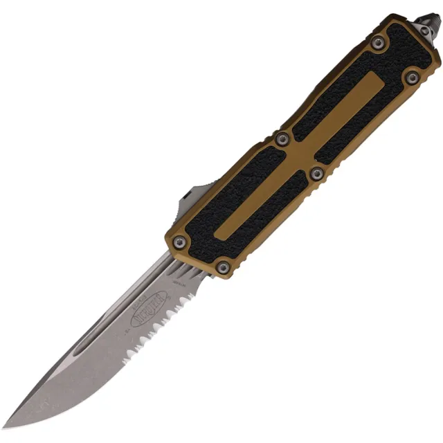 Microtech Scarab II G3 3.97 In SE/PS/APOC Tan ALU HNDL - MICROTECH