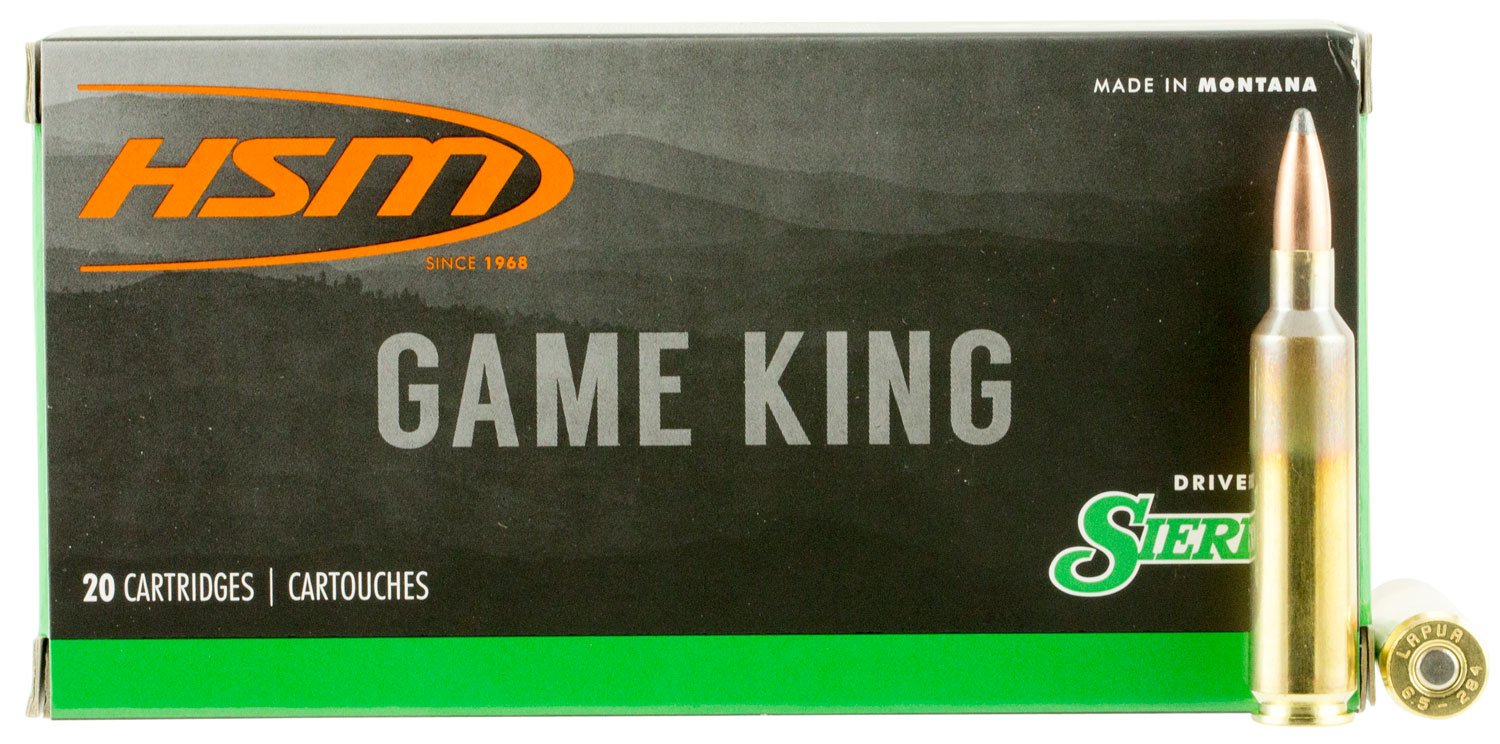 Buy HSM 65X2843N 6.5x284 Norma 140gr Sierra GameKing Spitzer BT 20 Rounds online