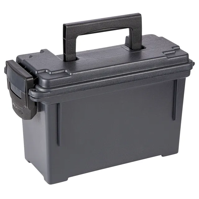 Plano Molding Company 30 Cal Field Box - Black, Holds 6-8 Ammo Boxes - Plano Molding Company