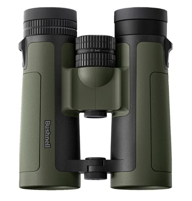 Bushnell R7-842 R7 Ranger Green Interchangable Eyecups Inc. Vault Lite Chest Pack Inc. Roof Prisms - Bushnell