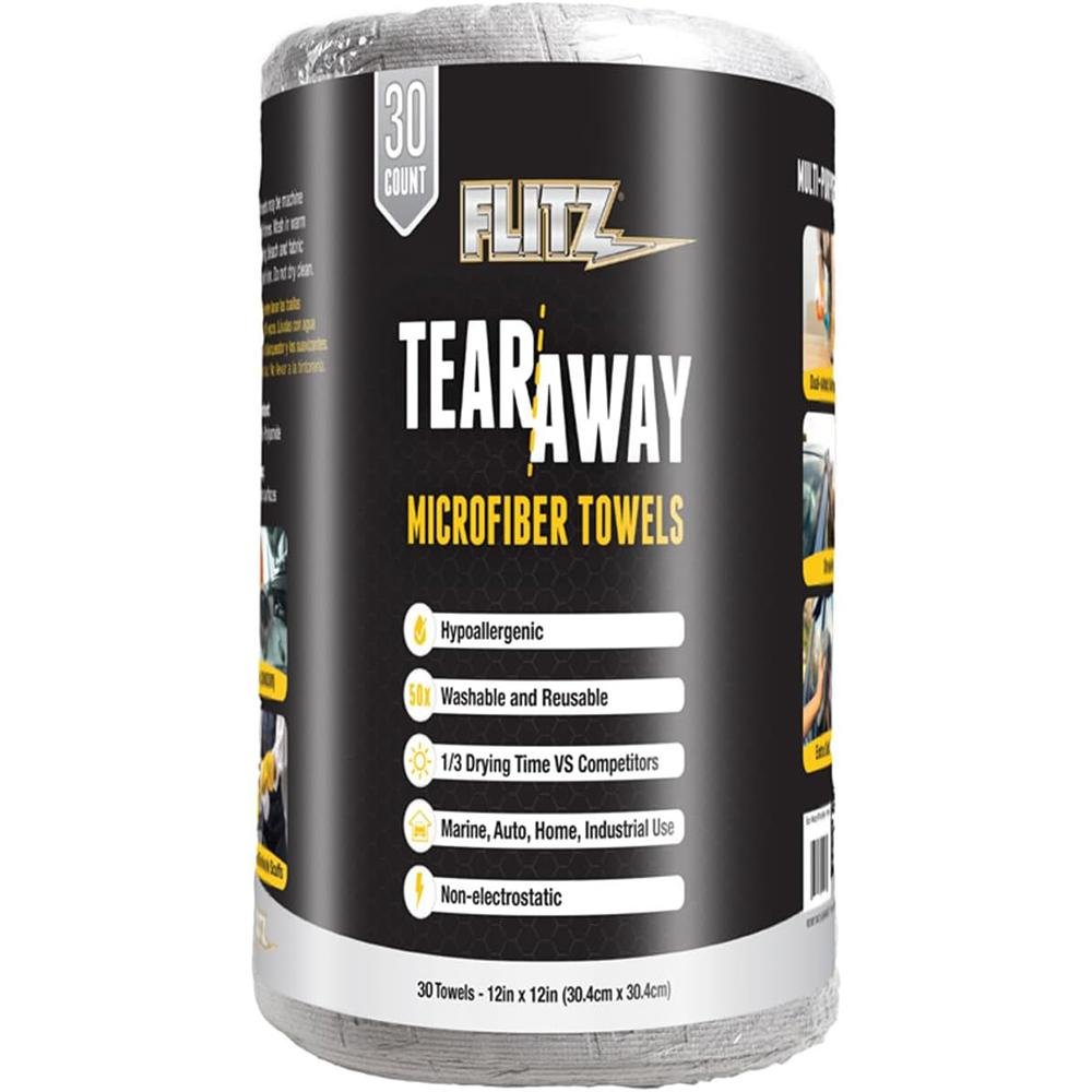Buy Flitz Tear-Away Microfiber Cloth Rolls 12x12 30/ct online