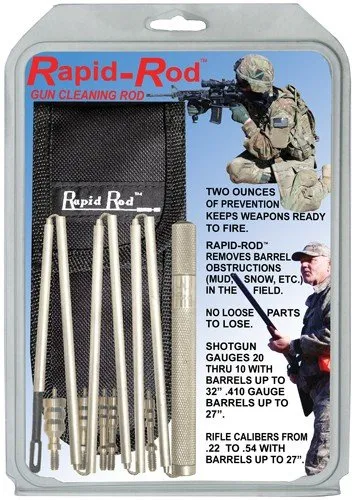 Atsko Rapid-Rod 1100 Emergency Field Cleaning Kit with Case and Jags - Atsko - .22 and up