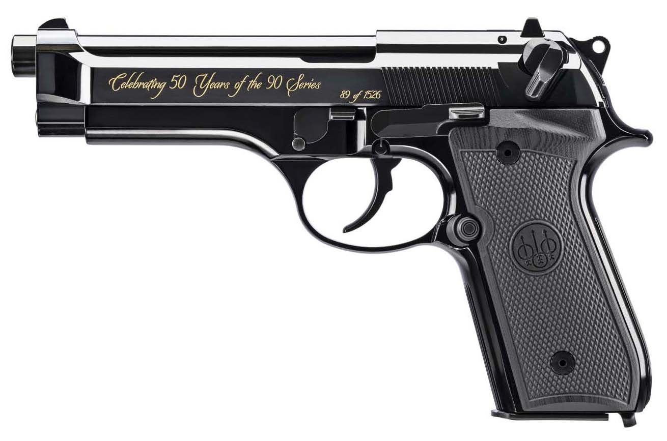 Beretta J92SB15 92FS Repro 9mm 4.9" High Polish Gloss Blue Semi-Auto - Beretta - 9mm Luger (9x19 Parabellum)