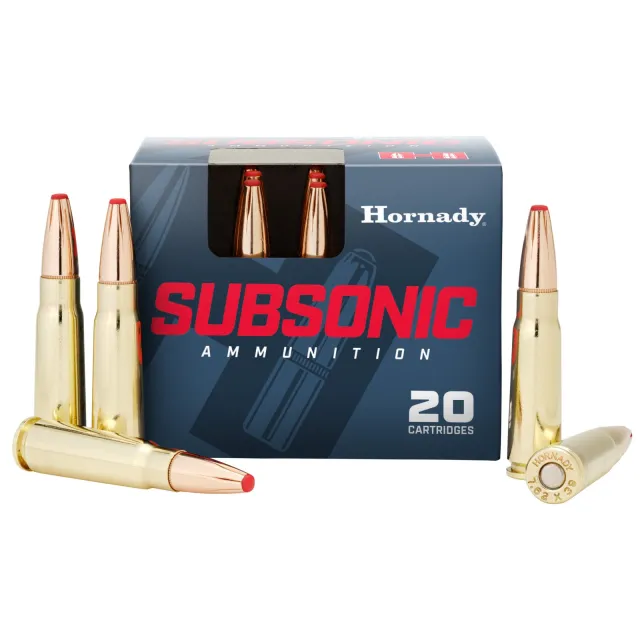 Buy Hornady 80787 Subsonic 7.62x39mm 255gr Sub-X 20 Per Box online