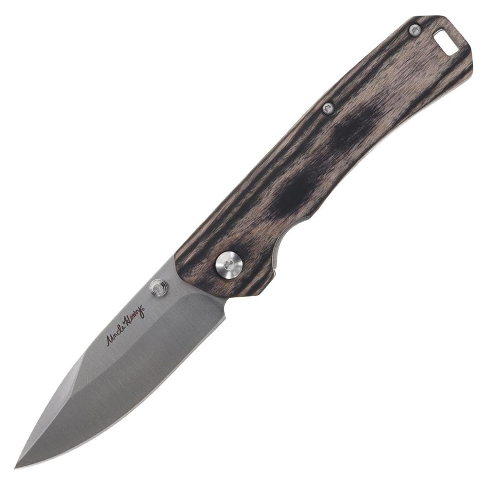 Buy Uncle Henry Folding Knife 3 Drop Point Blade Brown Pakka Wood online
