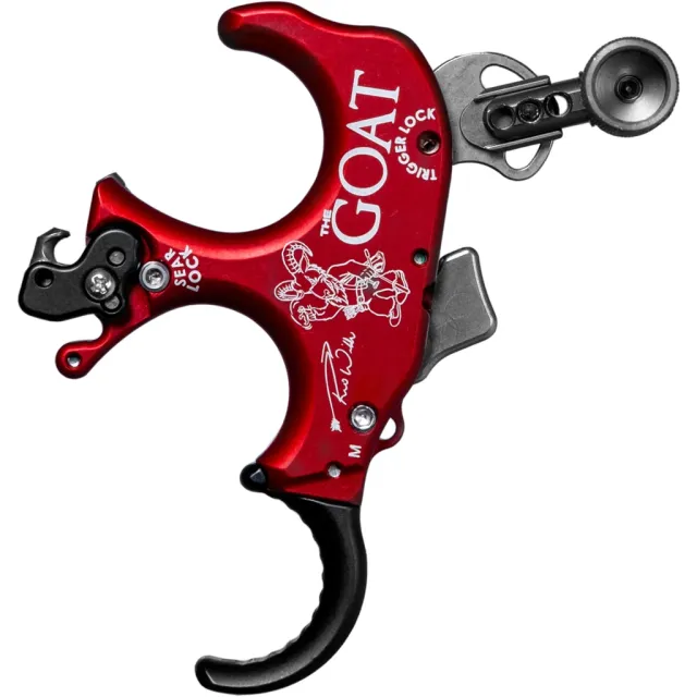 Buy Tru Ball TGOT-RDQS-M GOAT 3 Finger Release, Red/QuickSilver, Medium online