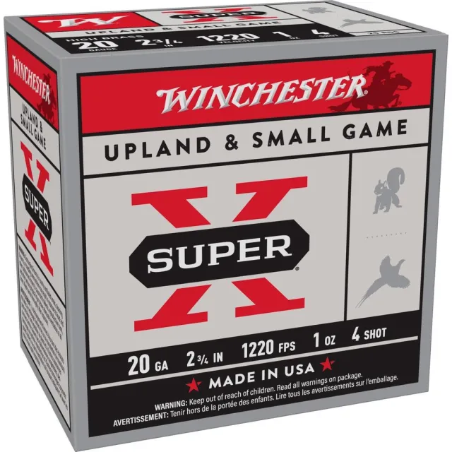 Winchester X204 20 Gauge 2.75 in 1 oz #4 Shot 1220 fps 25 Rounds - Winchester - 20 Gauge