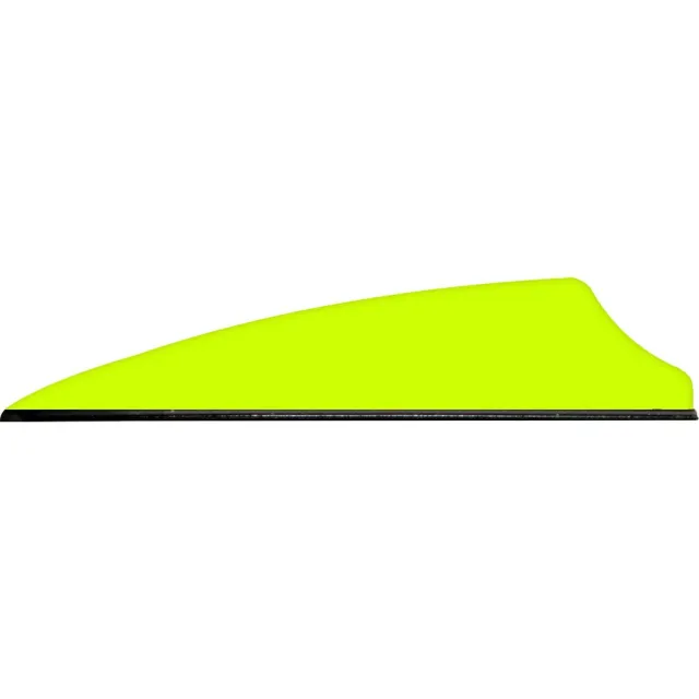 Q2i Q06046 Fusion X-II Vanes Neon Yellow 2.5" 100pk Lightweight Aero - Q2i