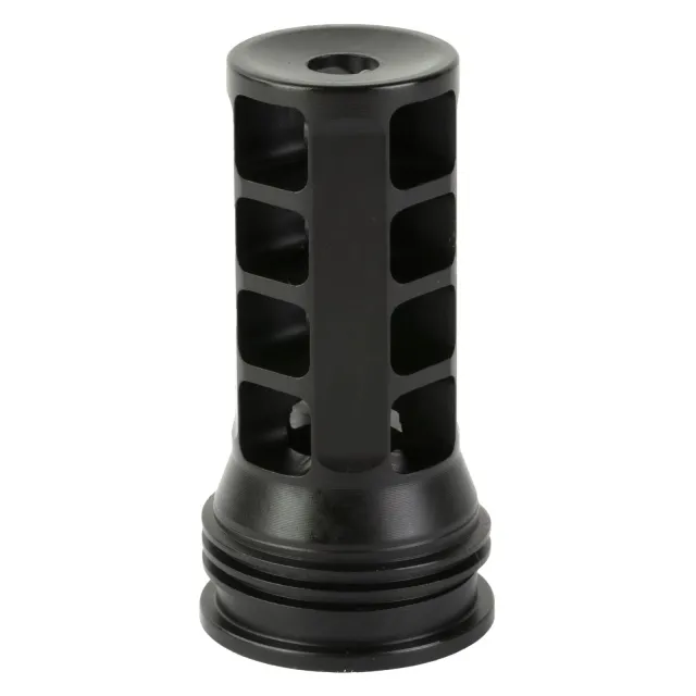 HUXWRX AR Safety Muzzle Brake-QD 1599, 1/2X28 Thread, Black Finish, 5.56 NATO, 2.3 Inches Length, 4.0 oz Weight