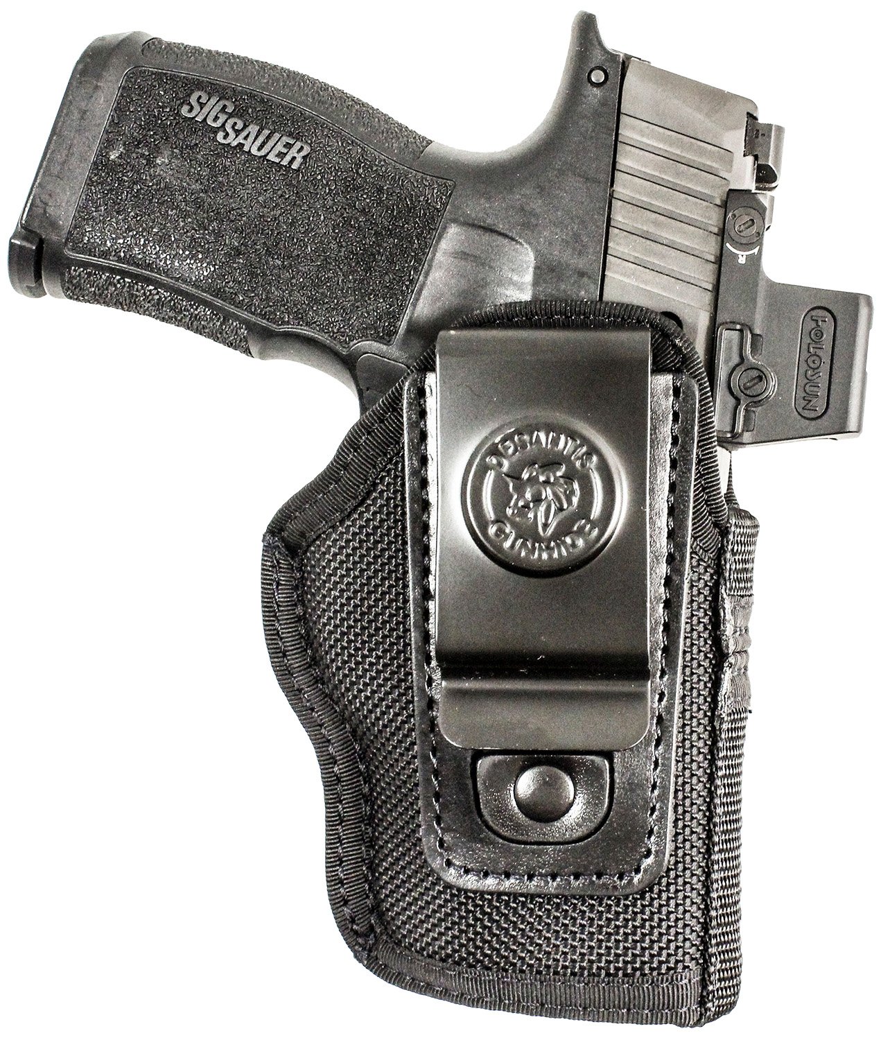 DeSantis N87BJ9YZ0 Pro Stealth IWB Black Nylon Holster Sig P365 w/Red Dot - DeSantis