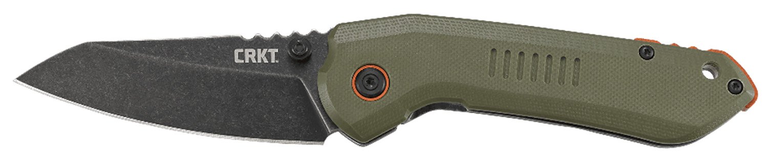 Buy CRKT Overland 3" Sheepsfoot Folding Knife Stonewashed Blade G10 Handle online