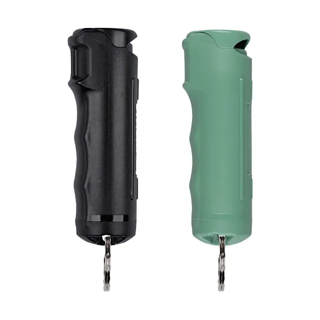 Buy Sabre Flip Top Black/Sage Green Pepper Gel with Snap Clip (F15-BKSGG-04) online
