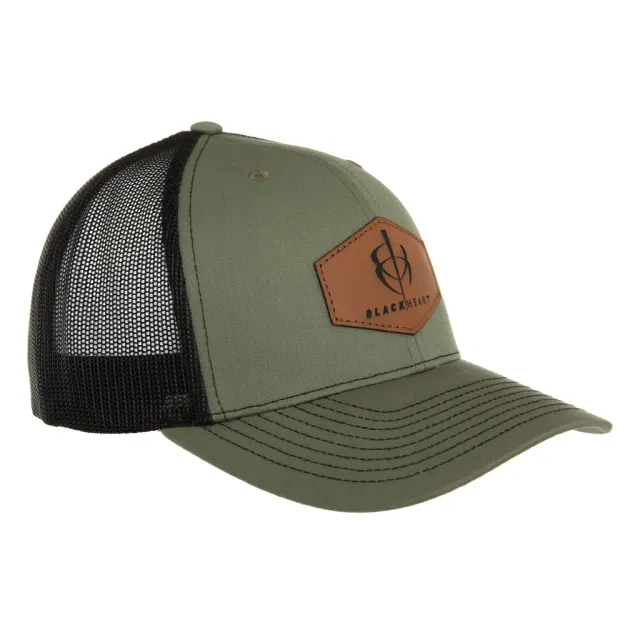 Buy BlackHeart 810096080905 Green/Black Hat, Mesh Back, Adjustable Fit online