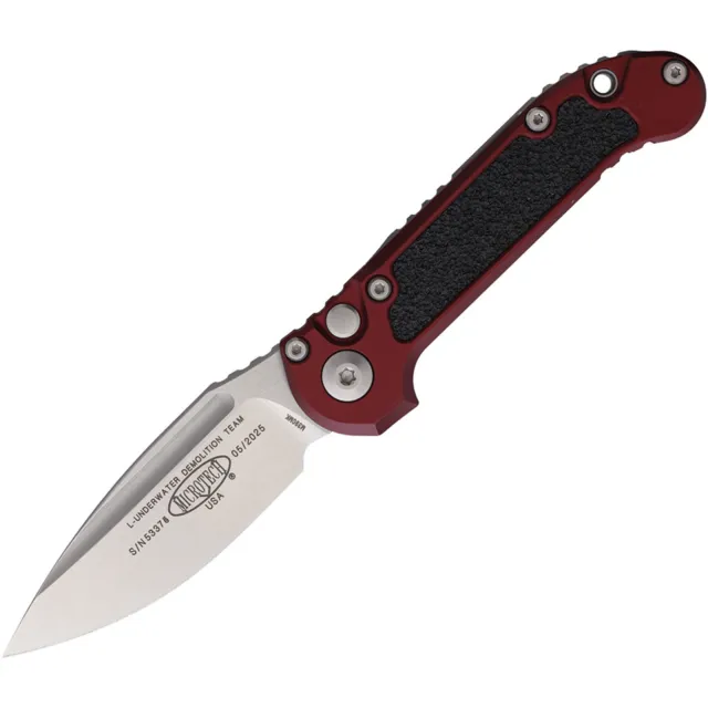 Microtech 1135-10MR LUDT G3 3.5 In SE Stonewash Merlot Alu Handle - MICROTECH