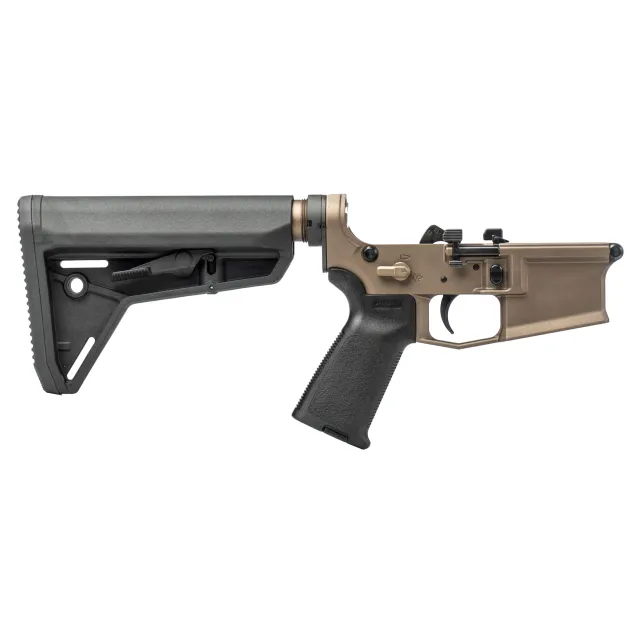 Aero Precision APAR600196 M4E1 Lower Receiver, Kodiak Brown Anodized