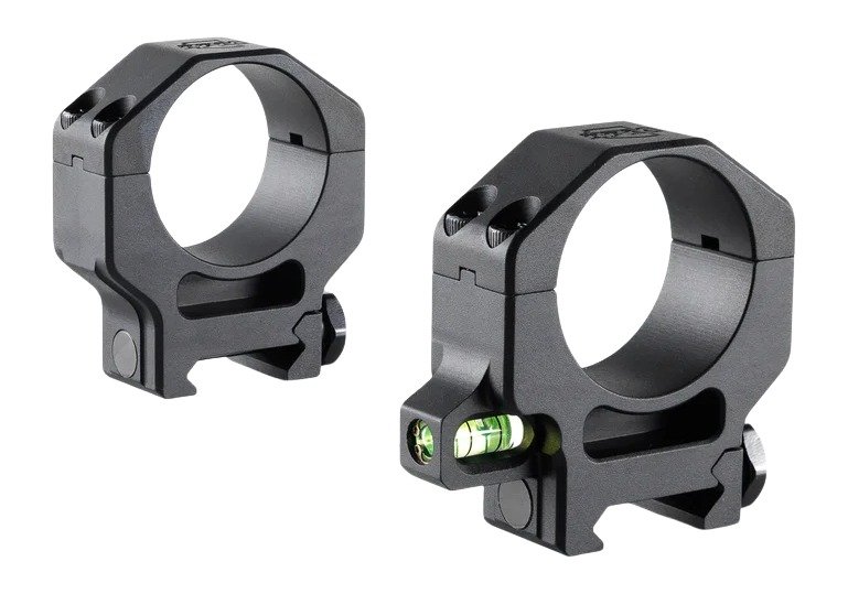 RPM Precision 34mm High (1.25'') Scope Rings with Co-Linear Bubble Level - Ruff's Precision Manufacturing (RPM Mounts)