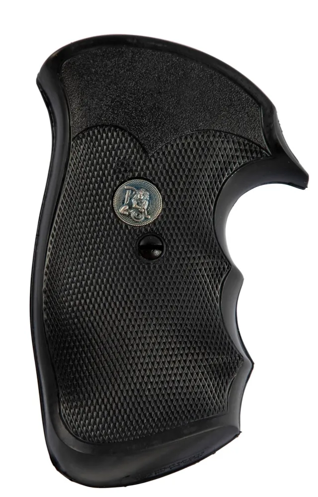 Pachmayr 05056 Decelerator Grip Checkered Black Rubber for S&W N Frame - Pachmayr
