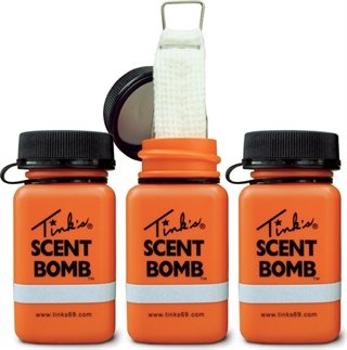 Tink's W5841 Scent Bomb 1oz Jar 3 Pack Blaze Orange Reflective Strip - Tink's