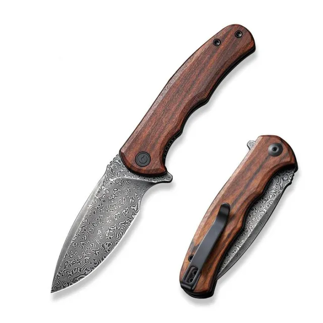 Civivi CIV MINI PRAXIS WOOD 2.98 DP Ceramic Ball Bearing Pivot .000 - Civivi