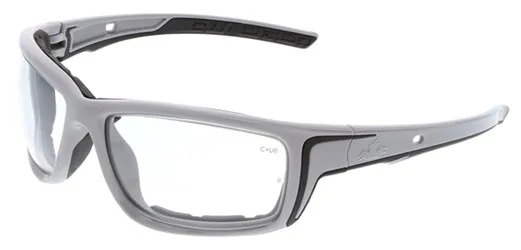 MCR Safety SR5 Swagger Gray Frame Clear Lens MAX6 Anti-Fog - MCR Safety