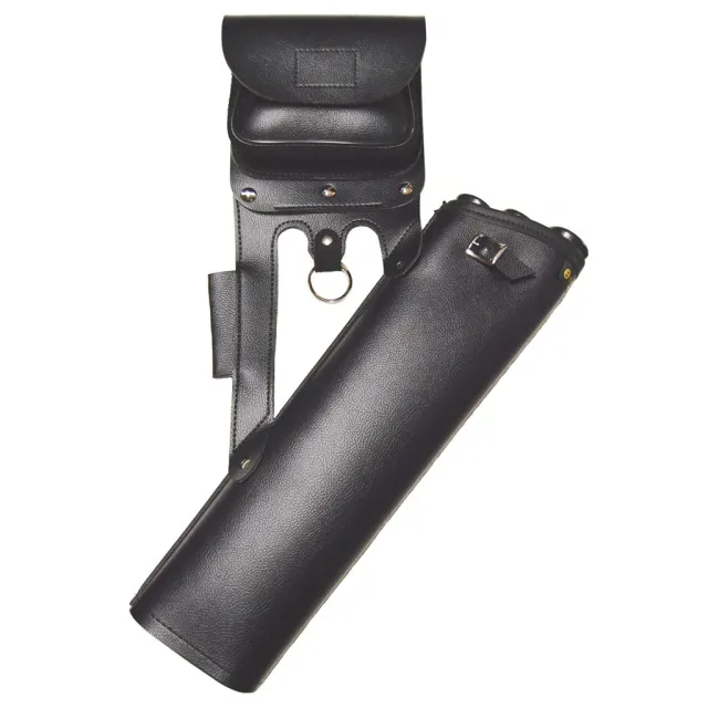 Bateman RQ Target Superwear Hip Quiver Black RH/LH Vinyl 3 Tubes - Bateman