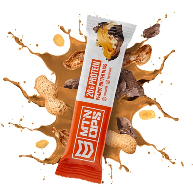 MTN Ops Protein Bar Peanut Butter Bliss 10pk 20g Protein Gluten-Free