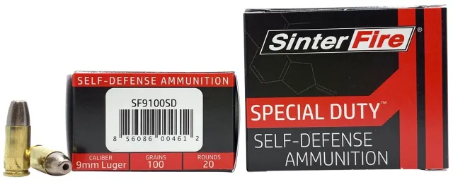 Buy SinterFire Special Duty 9mm Luger 100 Grain Hollow Point 20rd online