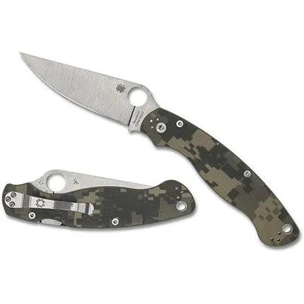 Spyderco C36GPCMO2 Military 2 Camo G-10 Knife - SPYDERCO