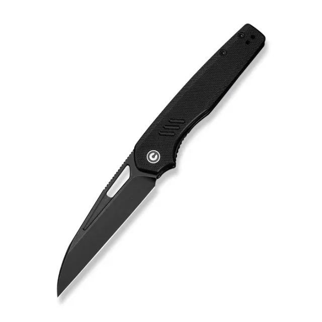 Guile Front Flipper & Thumb Hole Knife Black G10 Handle - CIVIVI Knives