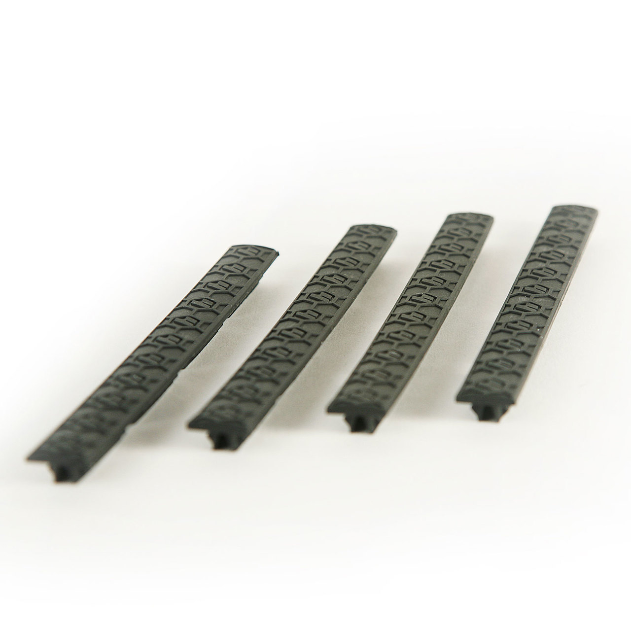 Hexmag M-LOK Rail Cover 4-Pack Low-Profile Textured Black - Hexmag