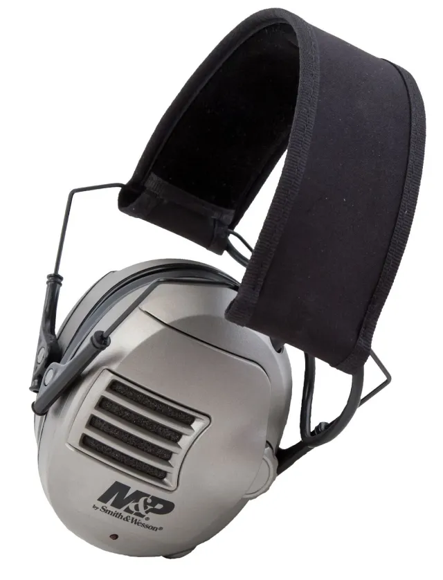 Smith & Wesson M&P Alpha Electronic Ear Muff 23 dB Adjustable Gray - M&P
