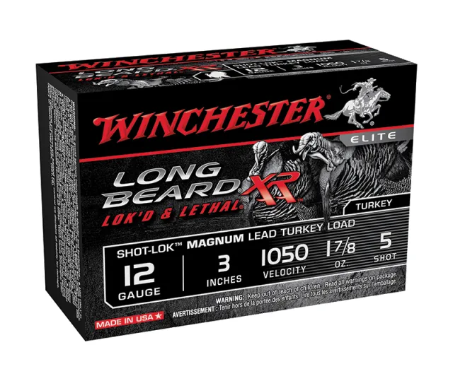 Buy Winchester STLB123M5 Long Beard XR Turkey Shotshell 12 Gauge 3" 1 7/8 oz #5 Shot 1050 FPS 10 Rounds online