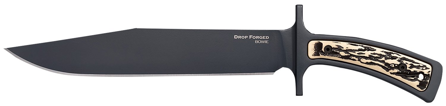 Cold Steel CS36MK Drop Forged Bowie 9.5 In 52100 Steel Black/Ivory Handle - Cold Steel