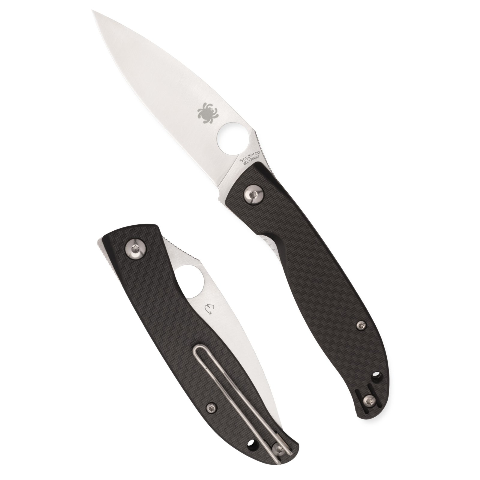Spyderco Mantra 4 C274CFP Carbon Fiber 3.34 In Drop Point Knife - Spyderco