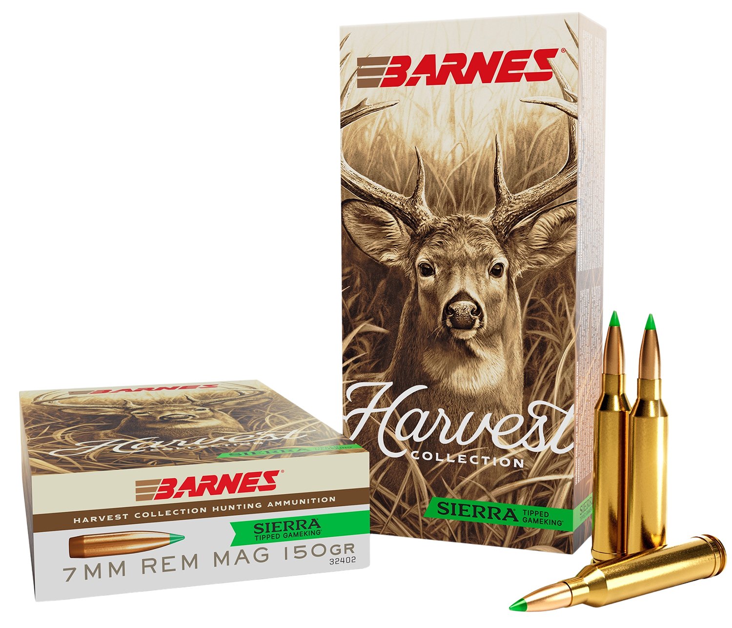 Barnes 32402 7mm Rem Mag 150gr Sierra Tipped GameKing 20/Box - Barnes Bullets - 7mm Rem Mag