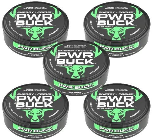 BUCKED UP PWR BUCK ENERGY POUCHES 5 CAN ROLL - Bucked Up