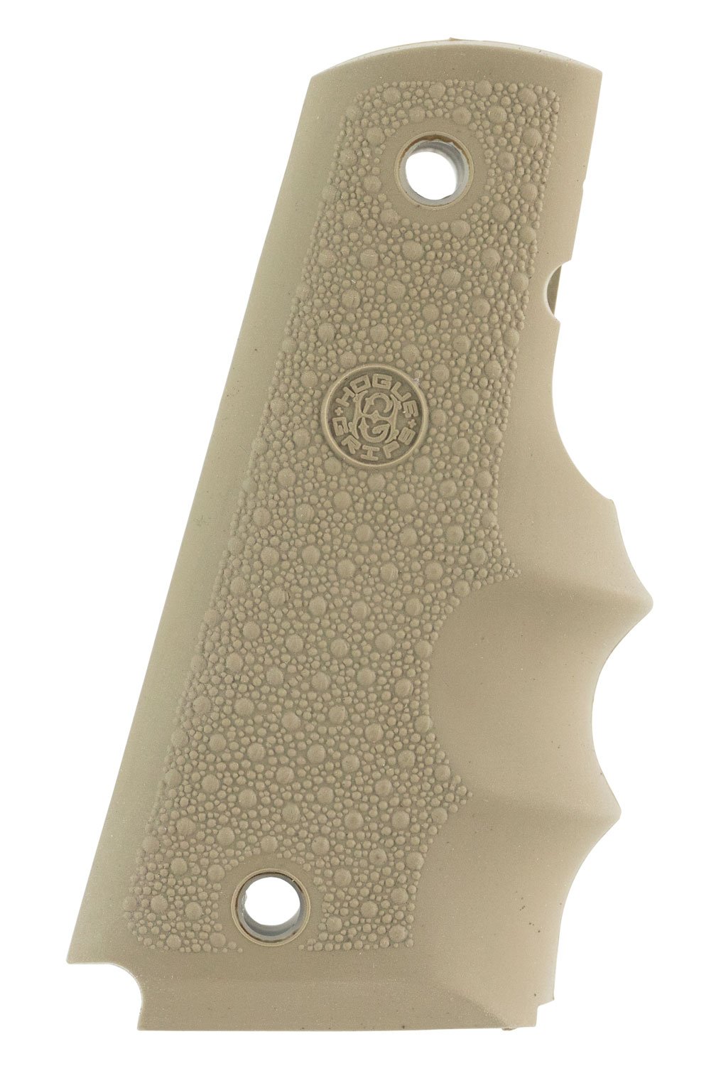 Buy Hogue 45003 OverMolded Grip Desert Tan Rubber with Finger Grooves 1911 online